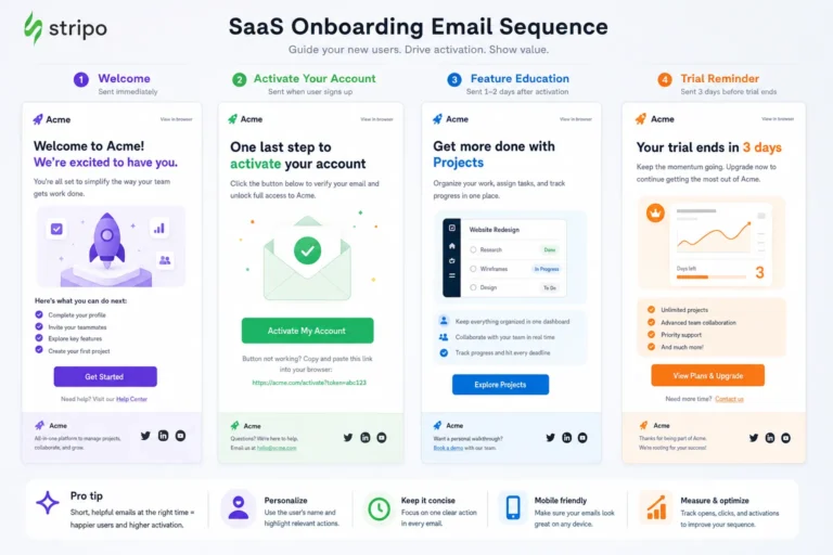 Illustration for SaaS Onboarding Email Examples: Design Inspiration for Product Activation Emails
